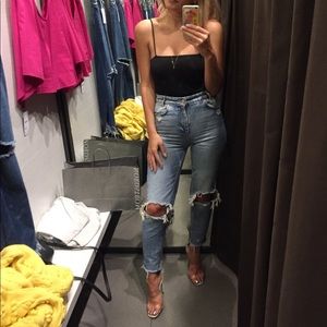 Zara high waist denim